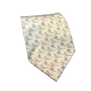 Vineyard Vines Martha’s Vineyard Skier Tie 100% Silk Light Aqua Blue